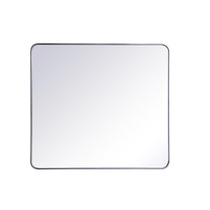 Evermore - Soft Corner Rectangular Mirror In Modern Style-40 Inches Tall and 1 Inches Wide - 1302061