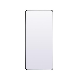 Evermore - Soft Corner Metal Rectangular Full Length Mirror In Modern Style-72 Inches Tall and 32 Inches Wide - 1292459