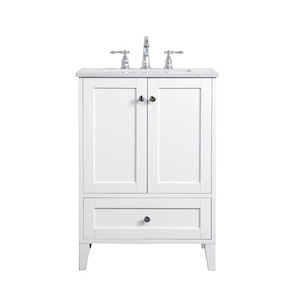 Sommerville - 24 Inch 1 Drawer Single Single Bathroom Vanity Sink Set