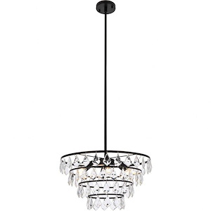 Ella  - 6 Light Pendant In Contemporary Style-10 Inches Tall and 20 Inches Wide - 1302343