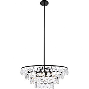 Ella  - 6 Light Pendant In Contemporary Style-10 Inches Tall and 24 Inches Wide