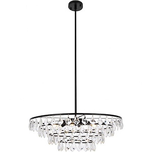 Ella  - 6 Light Pendant In Contemporary Style-10 Inches Tall and 28 Inches Wide