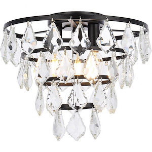 Ella  - 3 Light Flush Mount In Contemporary Style-11 Inches Tall and 12 Inches Wide - 1302568