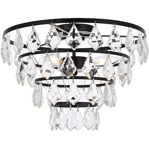 Ella  - 3 Light Flush Mount In Contemporary Style-11 Inches Tall and 16 Inches Wide - 1302307