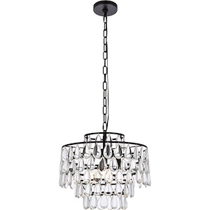 Mila - 3 Light Pendant In Contemporary Style-12.5 Inches Tall and 16 Inches Wide