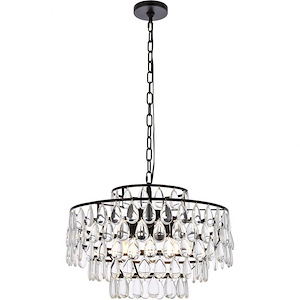 Mila - 5 Light Pendant In Contemporary Style-12.5 Inches Tall and 20 Inches Wide