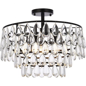 Mila - 5 Light Flush Mount In Contemporary Style-14 Inches Tall and 18 Inches Wide - 1302303