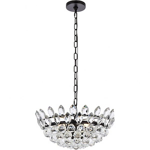 Emilia - 5 Light Pendant In Contemporary Style-8 Inches Tall and 18 Inches Wide