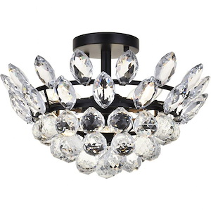 Emilia - 3 Light Flush Mount In Contemporary Style-9.5 Inches Tall and 14 Inches Wide - 1302332