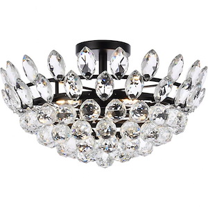 Emilia - 5 Light Flush Mount In Contemporary Style-10.5 Inches Tall and 18 Inches Wide - 1302367