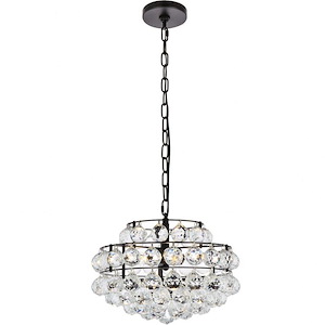 Savannah - 3 Light Pendant In Contemporary Style-9 Inches Tall and 14 Inches Wide