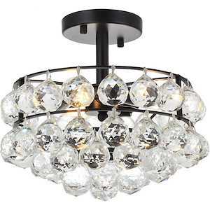 Savannah - 3 Light Flush Mount In Contemporary Style-10 Inches Tall and 12 Inches Wide