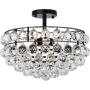 Savannah - 3 Light Flush Mount In Contemporary Style-12 Inches Tall and 16 Inches Wide - 1302304