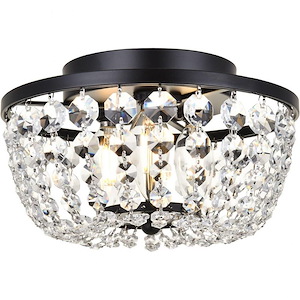 Cora - 3 Light Flush Mount In Contemporary Style-6.5 Inches Tall and 10 Inches Wide - 1302255