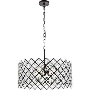 Lyla - 5 Light Pendant In Contemporary Style-9.5 Inches Tall and 21 Inches Wide
