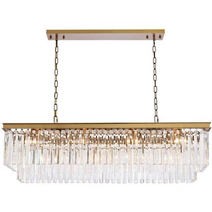 Sydney - 12 Light Chandelier In Modern Style-18 Inches Tall and 14 Inches Wide - 1302426