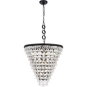 Nordic  - 7 Light Chandelier In Contemporary Style-26 Inches Tall and 24 Inches Wide - 1302441