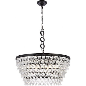 Nordic  - 6 Light Chandelier In Contemporary Style-14 Inches Tall and 28 Inches Wide - 1302232