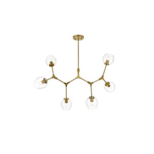 Cavoli  - 6 Light Chandelier-28 Inches Tall and 28 Inches Wide