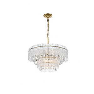 Emilia - 6 Light Pendant-11 Inches Tall and 21 Inches Wide