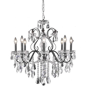 St. Francis - 6 Light Chandelier-23 Inches Tall and 26 Inches Wide