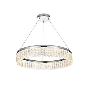 Rune - 25W 1 LED Chandelier-4.5 Inches Tall and 24 Inches Wide - 1337809