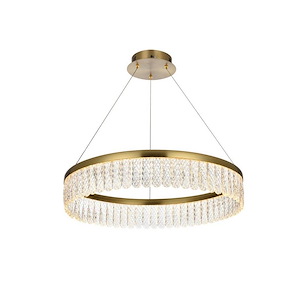 Rune - 25W 1 LED Chandelier-4.5 Inches Tall and 24 Inches Wide