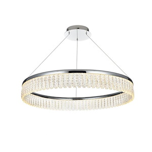 Rune - 36W 1 LED Chandelier-4.5 Inches Tall and 32 Inches Wide