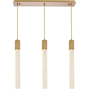 Weston - 3 Light Pendant In Modern Style-24 Inches Tall and 6 Inches Wide