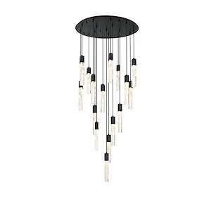 Aurora - 6.5W 16 LED Chandelier-19 Inch Tall and 36 Inch Wide - 1366234