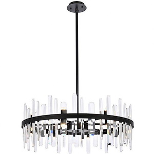 Serena - 16 Light Round Chandelier In Modern Style-12 Inches Tall and 32 Inches Wide