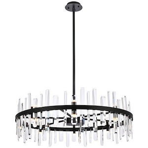 Serena - 16 Light Round Chandelier In Modern Style-12 Inches Tall and 36 Inches Wide