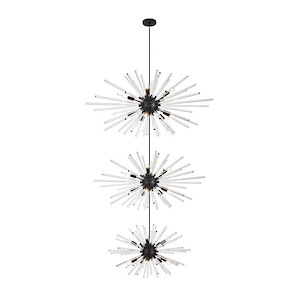 Sienna - 30 Light 3-Tier Chandelier In Modern Style-142 Inches Tall and 46 Inches Wide