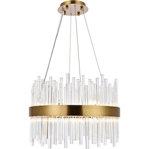 Dallas - 14 Light Chandelier In Contemporary Style-14 Inches Tall and 20 Inches Wide