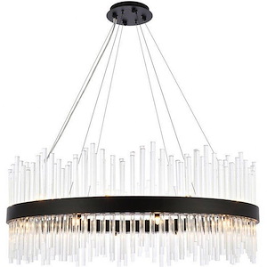 Dallas - 20 Light Round Chandelier In Modern Style-14 Inches Tall and 36 Inches Wide - 1302394