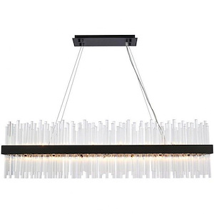 Dallas - 28 Light Rectangular Chandelier In Modern Style-13.5 Inches Tall and 12 Inches Wide