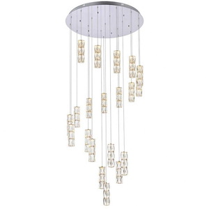 Polaris - 150W 20 LED Chandelier In Modern Style-9 Inches Tall and 38 Inches Wide - 1302410