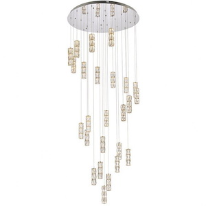 Polaris - 187W 25 LED Chandelier In Modern Style-9 Inches Tall and 42 Inches Wide - 1302465