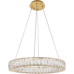 Monroe - 31.5W  LED Chandelier In Contemporary Style-3 Inches Tall and 23.6 Inches Wide - 1302428