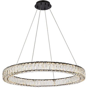 Monroe - 45W 1 LED Round Pendant In Modern Style-3 Inches Tall and 31 Inches Wide
