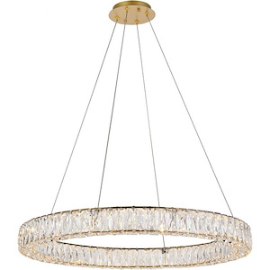 Monroe - 45W  LED Chandelier In Contemporary Style-3 Inches Tall and 31.5 Inches Wide