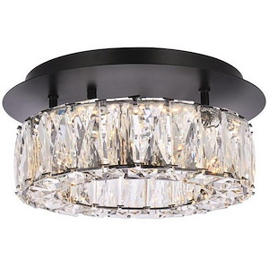 Monroe - 12W 1 LED Flush Mount In Modern Style-5 Inches Tall and 12 Inches Wide