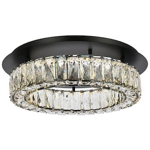 Monroe - 22.5W 1 LED Flush Mount In Modern Style-5 Inches Tall and 18 Inches Wide