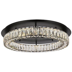 Monroe - 31.5W 1 LED Flush Mount In Modern Style-5 Inches Tall and 26 Inches Wide