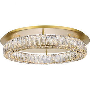 Monroe - 31.5W  LED Flush Mount In Contemporary Style-5.1 Inches Tall and 25.6 Inches Wide