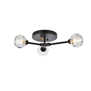 Zayne - 3 Light Flush Mount In Modern Style-5 Inches Tall and 15 Inches Wide - 1288654