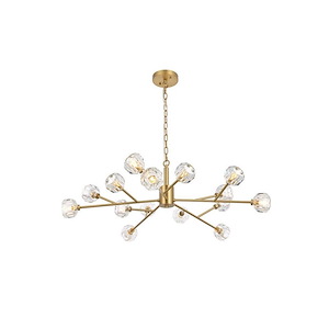 Graham - 15 Light Pendant In Modern Style-13 Inches Tall and 42 Inches Wide