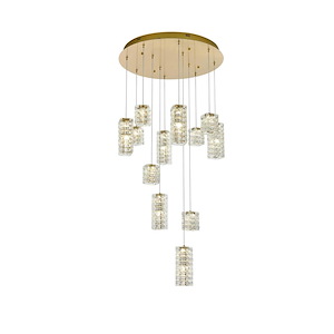 Aston - 52W 12 LED Pendant-9.5 Inch Tall and 28 Inch Wide - 1366244