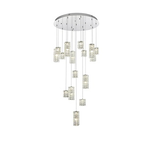 Aston - 60W 16 LED Pendant-9.5 Inch Tall and 32 Inch Wide - 1366245