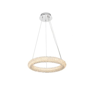 Bowen - 14W 1 LED Chandelier-2.5 Inches Tall and 18 Inches Wide